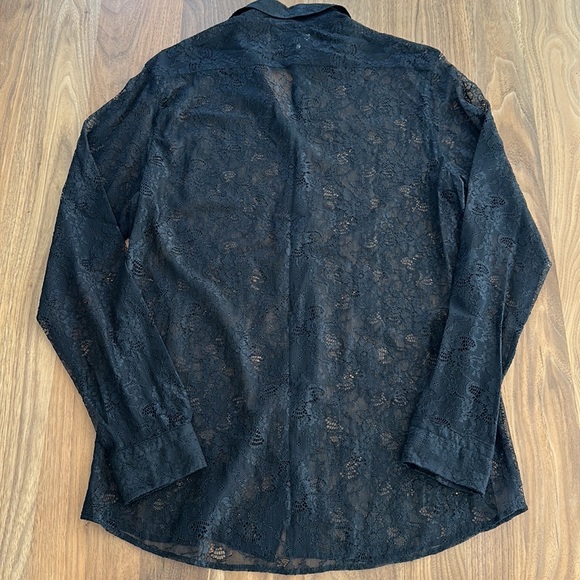 Zara Lace Button Up Top - Picture 2 of 10